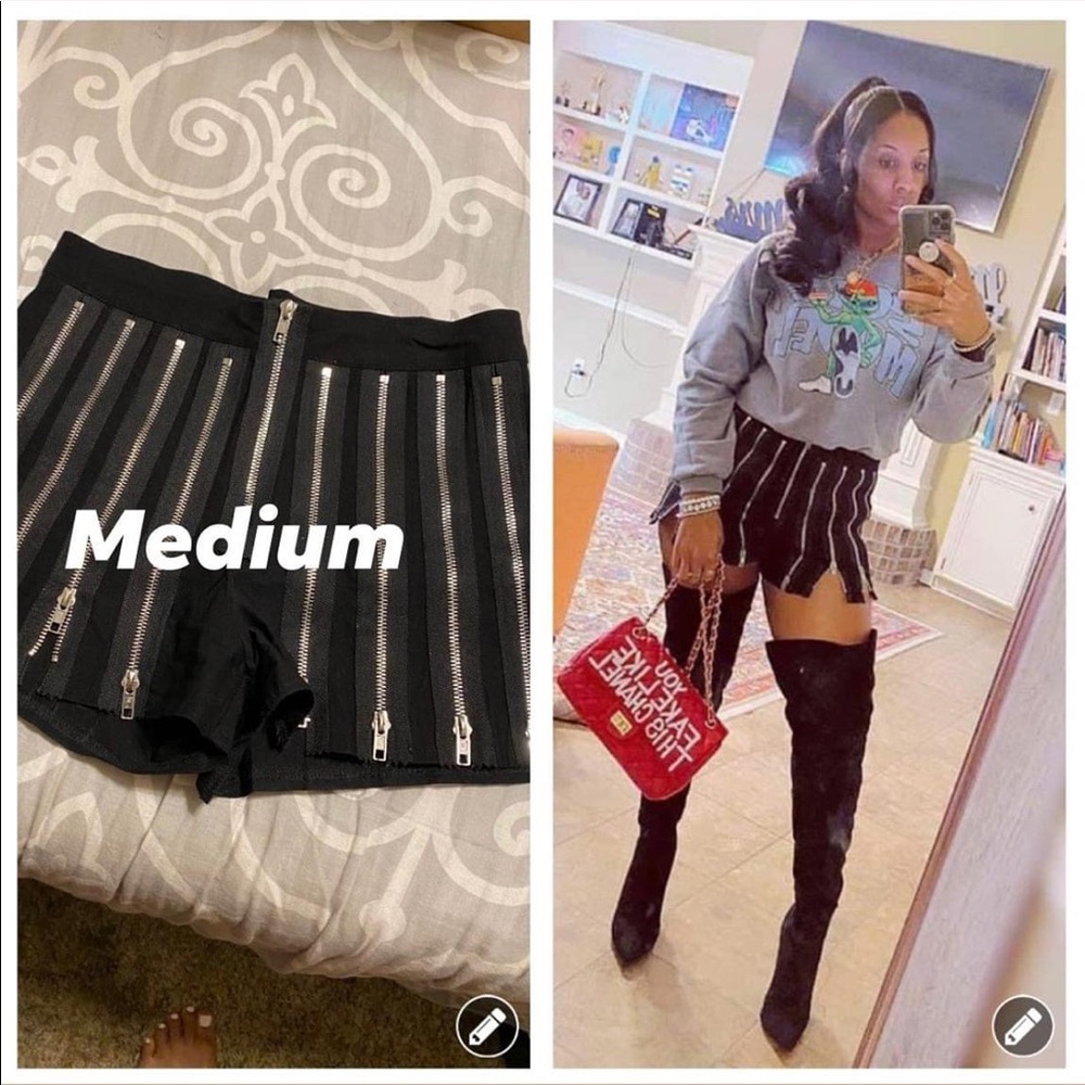 Zipper shorts